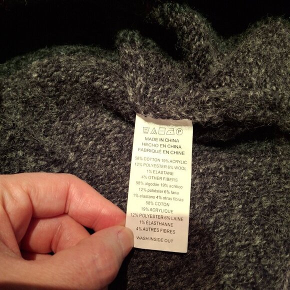 Michael Kors Turtleneck Tunic Sweater Sz M Chunky Marled Wool Neutral Minimalist - Picture 12 of 15